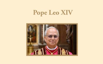 Bishop Coll’s Prayer Card welcoming Pope Leo XIV